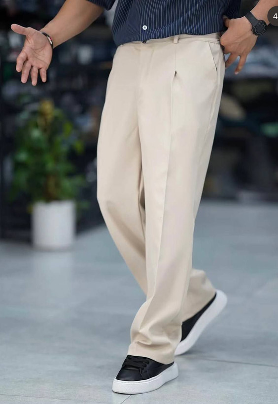 شلوارنیم بگ مازراتی پارچه دبل گرم بالا مردانه و اسپرت